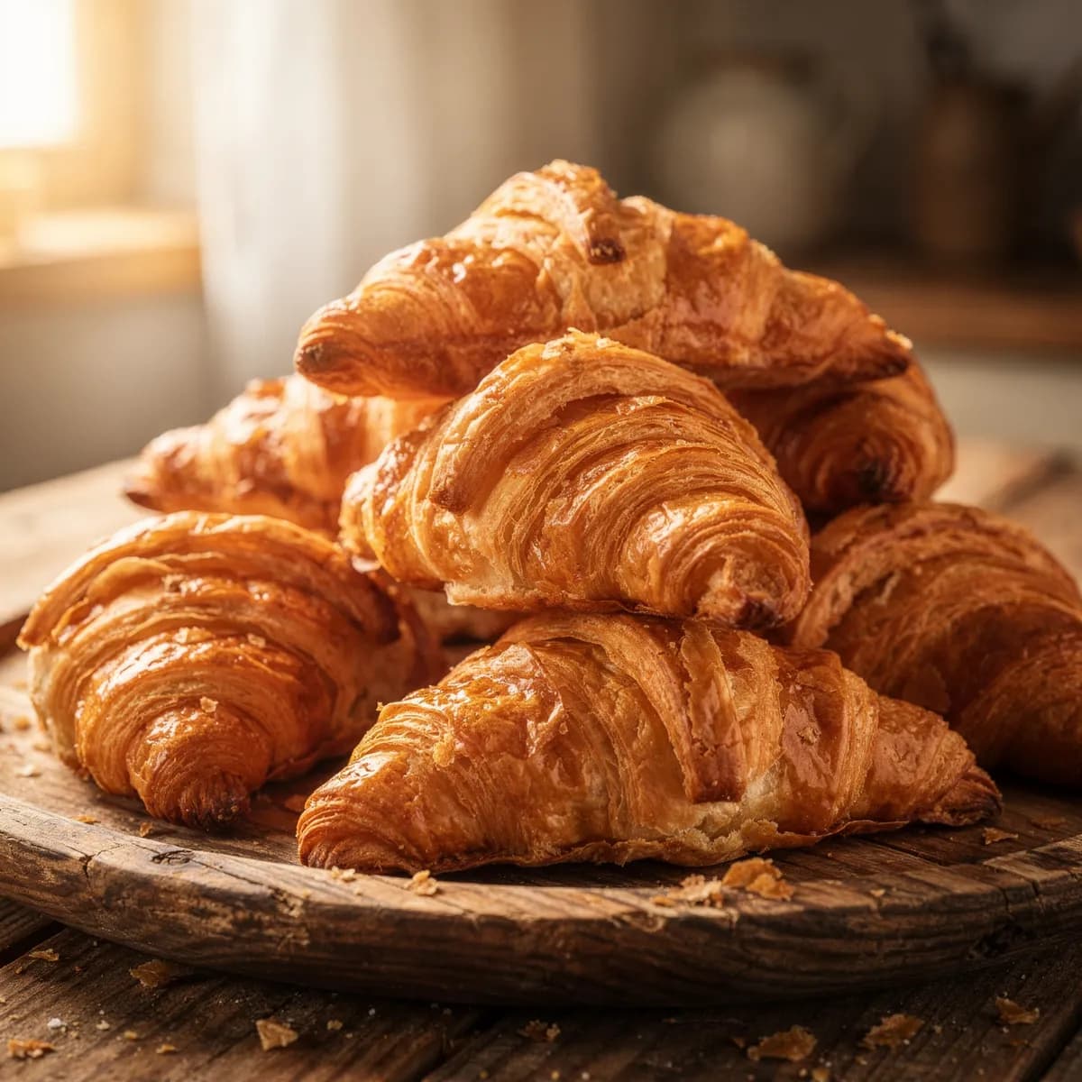 Croissants baked at Daisy's Bakery in Clifton, NJ