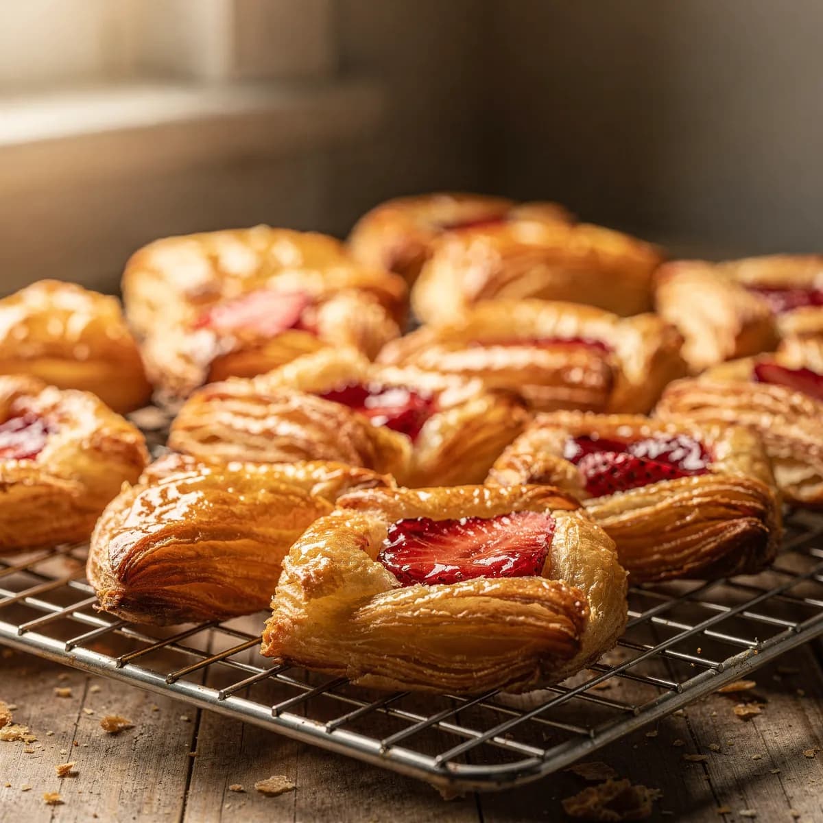 Danishes baked at Daisy's Bakery in Clifton, NJ